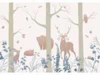 Komar vlies fotótapéta Forest Animals 400 cm x 280 cm