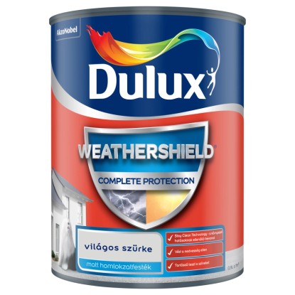 Dulux Weathershield Complete Protection homlokzatfesték világos szürke 0,9 l