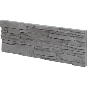 Stegu Antalya 2 gipsz falburkolat, szürke, 13x38,5cm, beltéri, kő hatású.