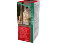 Konstsmide karácsonyi dekor LED lámpás 27,5 cm fehér elemes Konstsmide karácsonyi dekor LED lámpás 27,5 cm fehér elemes