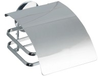 Wenko Turbo-Loc WC-papírtartó, rozsdamentes acél, fedéllel Wenko Turbo-Loc WC-papírtartó, rozsdamentes acél, fedéllel