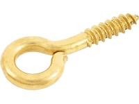 Sárgaréz csavarozható szem 2,3 x 12 mm 6 db Sárgaréz csavarozható szem 2,3 x 12 mm 6 db