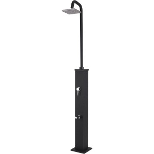 Fekete Steinbach Speed Shower Deluxe Supreme szolárzuhany a kertbe.