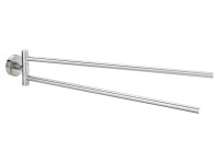 Tesa Moon dupla törülközőtartó nemesacél megjelenés