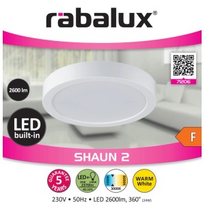 Fehér, kerek LED beépíthető lámpa. Ideális mennyezetekhez.