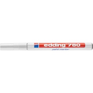 Fehér Edding 780 filctoll, ideális festéshez és jelöléshez.