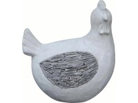 Dekoratív cement tyúk 25,5 cm x 22 cm Dekoratív cement tyúk 25,5 cm x 22 cm