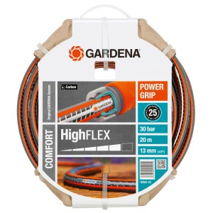 Gardena Comfort High Flex kerti tömlő, 20 m, PowerGrip technológiával a biztonságos csatlakozásért.