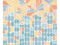 Komar fátyoltapéta Garden Dream 300 cm x 250 cm tarka