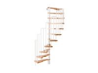 Minka csigalépcső Metallica bükk fehér 130 cm