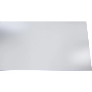 Átlátszó hobbi üveglap, 0,2 cm vastag, 50x25 cm, ideális barkácsprojektekhez.
