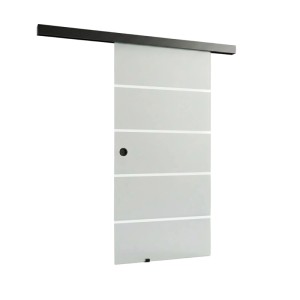 Doorlegro tolóajtó készlet EasySlide 65 tiszta üveg inox 205 cm x 90 cm