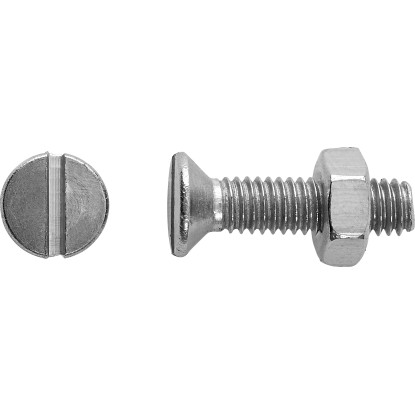 PZ süllyesztett fejű csavar acél A2 M5 x 20 mm 8 db + anya