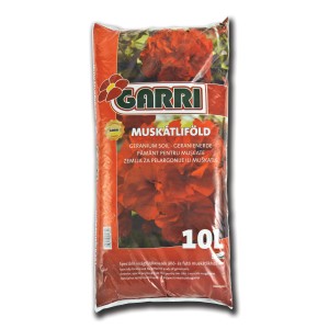 Zsák balkonláda föld, muskátli és más balkonvirágok számára.