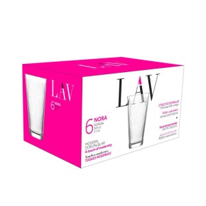 LAV Nora Long Drink LV-NOR266F koktélos pohár szett 6 darabos 325 ml