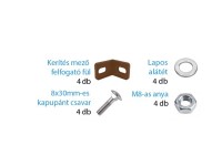 Intego Betét tartozék szett, horganyzott barna színű0,10 x 0,07 x 0,02 m