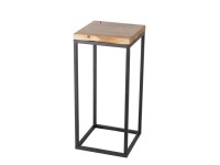 Boltze asztal Burano 55 cm x 25 cm x 55 cm fekete-natúr