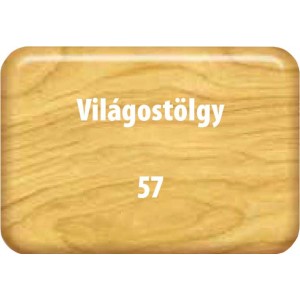 Színminta időjárásálló festékhez, világos tölgy színárnyalat (57. sz.).