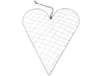 Boltze Mesh felakasztható dísz 20 cm x 17 cm fehér