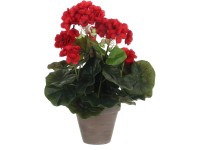 Mica Decorations piros gólyaorr magasság 34 cm átmérő 20 cm Stan cserépben