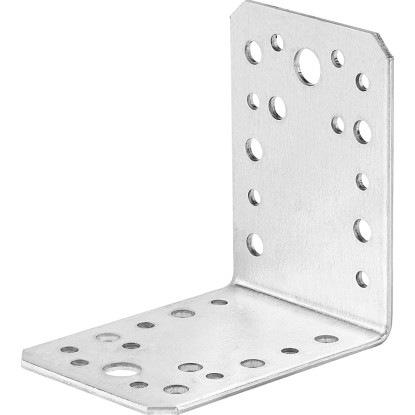 Sarokösszekötő lemez 90 mm x 90 mm x 65 mm horganyzott 10 darab