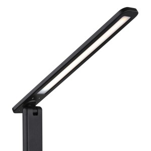 Fekete LED asztali lámpa munkahelyre.
