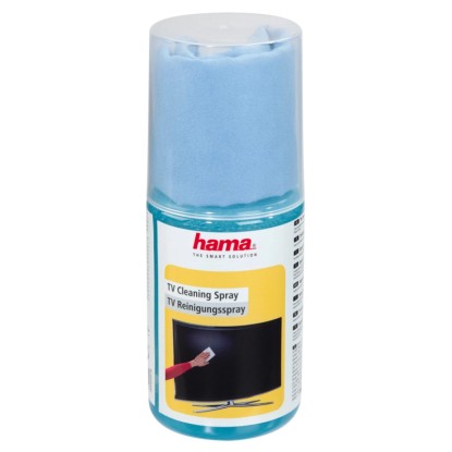 Hama TV tisztító spray monitorokhoz és képernyőkhöz, a kíméletes tisztításhoz.