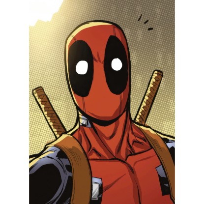 Komar Marvel Deadpool Holup falikép 50 cm x 70 cm piros