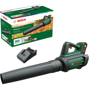Bosch AdvancedLeafblower 36V-750 akkus lombfúvó akkumulátorral és töltővel.