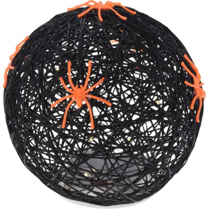 Papírdekor gömb 15 cm x 15 cm x 15 cm 3-féle változatban LED-izzókkal
