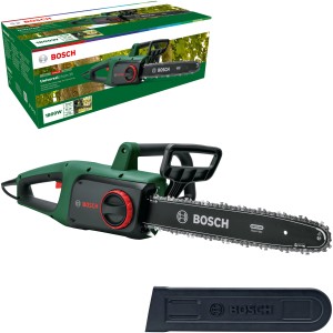 Bosch UniversalChain 35 elektromos láncfűrész láncvédővel és csomagolással.