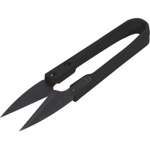 Fekete mini virágolló (103 cm) a pontos vágásokhoz a kertben.