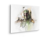 Komar Star Wars Boba Fett Sketch feszített vászonkép zöld Komar Star Wars Boba Fett Sketch feszített vászonkép zöld