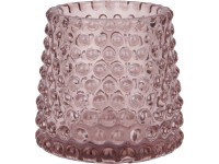 Midnight Mystery mécsestartó üveg 7 cm x 7 cm rózsaszín Midnight Mystery mécsestartó üveg 7 cm x 7 cm rózsaszín