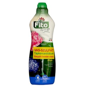 Fito vas-szulfát tápoldat sárguló levelek ellen, 4 literes flakon.