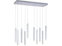 Just Light. Bruno LED-es függőlámpa 10 izzóval alumínium 89 cm x 120 cm