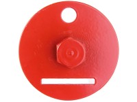 Becsavarozószerszám fonott kerítés tartóhoz cinkfoszf. rubinvörös átmérő 6 cm