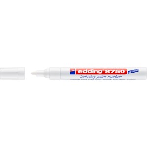 Fehér Edding festékmarker, ideális ipari és kézműves felhasználásra.