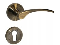 Ajtókilincs Ida CZ rozettás antikolt