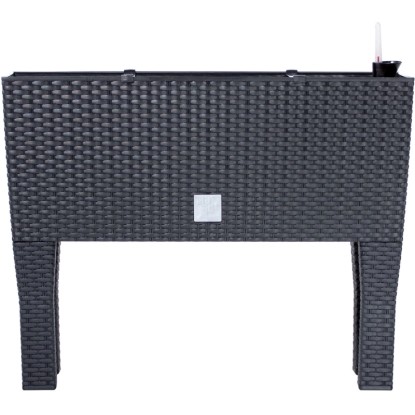 Prosperplast magaságyás rattan hatású 60 cm x 25 cm x 46 cm antracitszürke