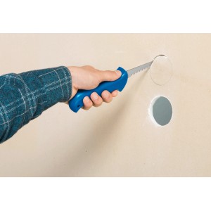 LUX Classic 160 mm-es gipszkarton fűrész lyukat vág a gipszkarton falba.