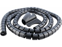 Kábeltakaró spirál fekete 1,5 m 28 mm Kábeltakaró spirál fekete 1,5 m 28 mm