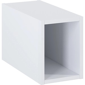Fehér Maximus Stylo Slim fürdőszobai polc, 20 cm széles, falra szerelhető.