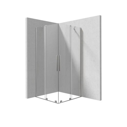 Zuhanykabin Deante Prizma szálcsiszolt acél 90 cm x 90 cm