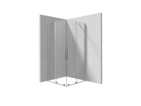 Zuhanykabin Deante Prizma szálcsiszolt acél 90 cm x 90 cm Zuhanykabin Deante Prizma szálcsiszolt acél 90 cm x 90 cm