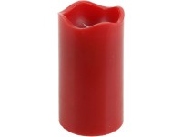 LED-es gyertya beépített időzítő lobogó fényű piros 13 cm x 7 cm x 7 cm LED-es gyertya beépített időzítő lobogó fényű piros 13 cm x 7 cm x 7 cm