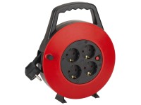 Kábelbox műanyag 10m 4 dugalj fekete Kábelbox műanyag 10m 4 dugalj fekete