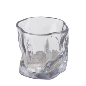 Boltze Home Caleb gyertyatartó, 8 cm, üveg, színtelen, gyertyákhoz és mécsesekhez