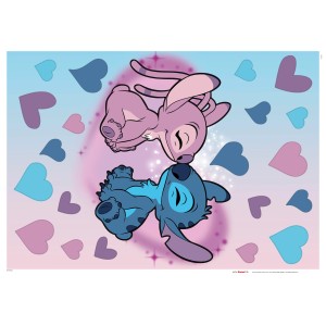 Komar Deko-Sticker: Stitch és Angel, aranyos falmatricák gyerekszobába.