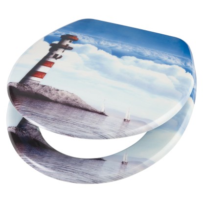 OBI WC-ülőke La Piedra világítótorony motívummal